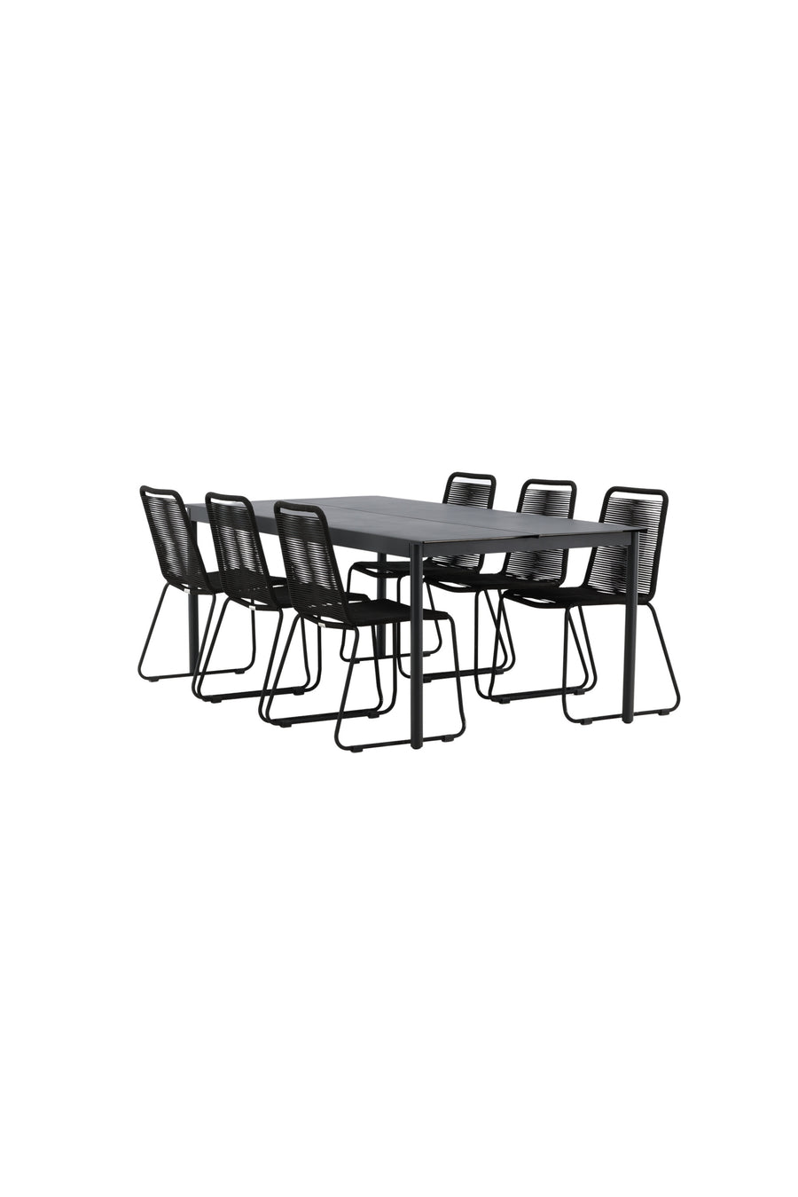 Eettafel Modena met de stoelen Lindos 