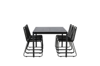 Eettafel Modena met de stoelen Lindos 