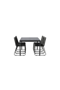 Eettafel Modena met de stoelen Lindos 