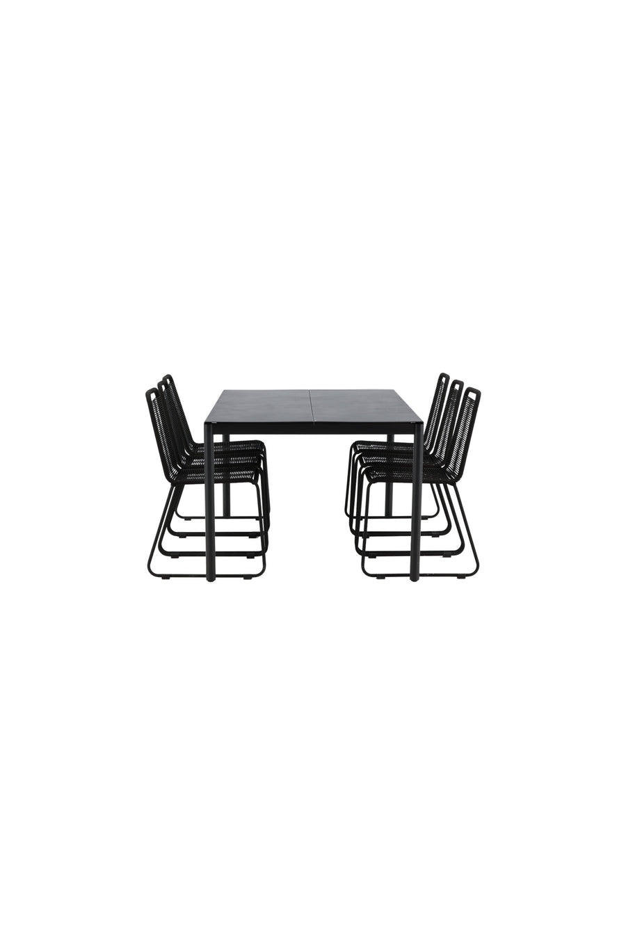 Eettafel Modena met de stoelen Lindos 