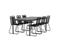 Eettafel Modena met de stoelen Lindos 