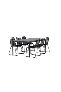 Eettafel Modena met de stoelen Lindos 