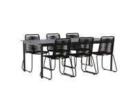 Eettafel Modena met de stoelen Lindos 