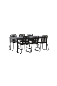 Eettafel Modena met de stoelen Lindos 