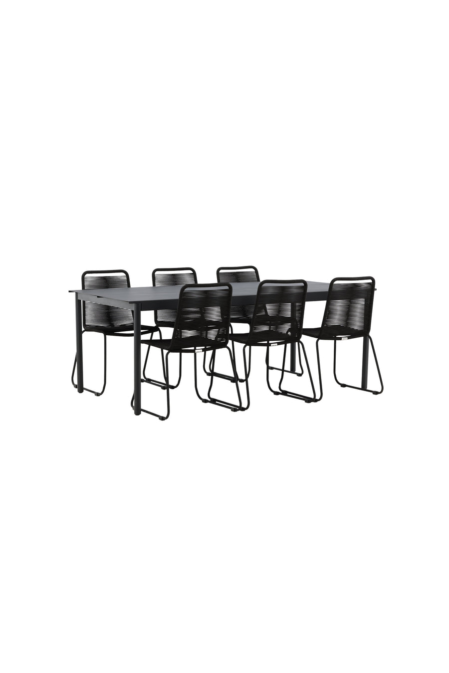 Eettafel Modena met de stoelen Lindos 