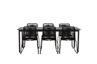 Eettafel Modena met de stoelen Lindos 