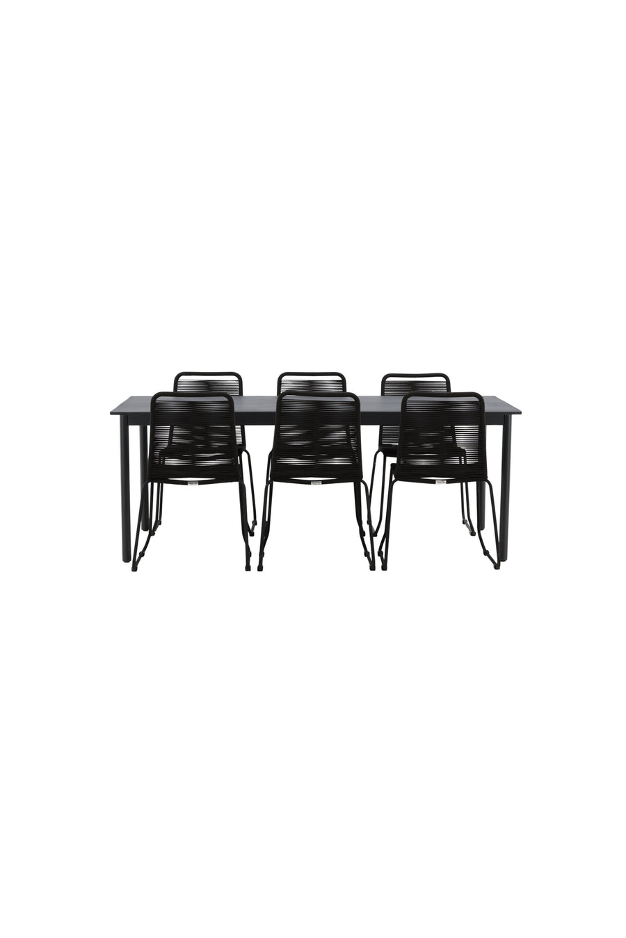 Eettafel Modena met de stoelen Lindos 