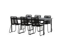 Eettafel Modena met de stoelen Lindos 