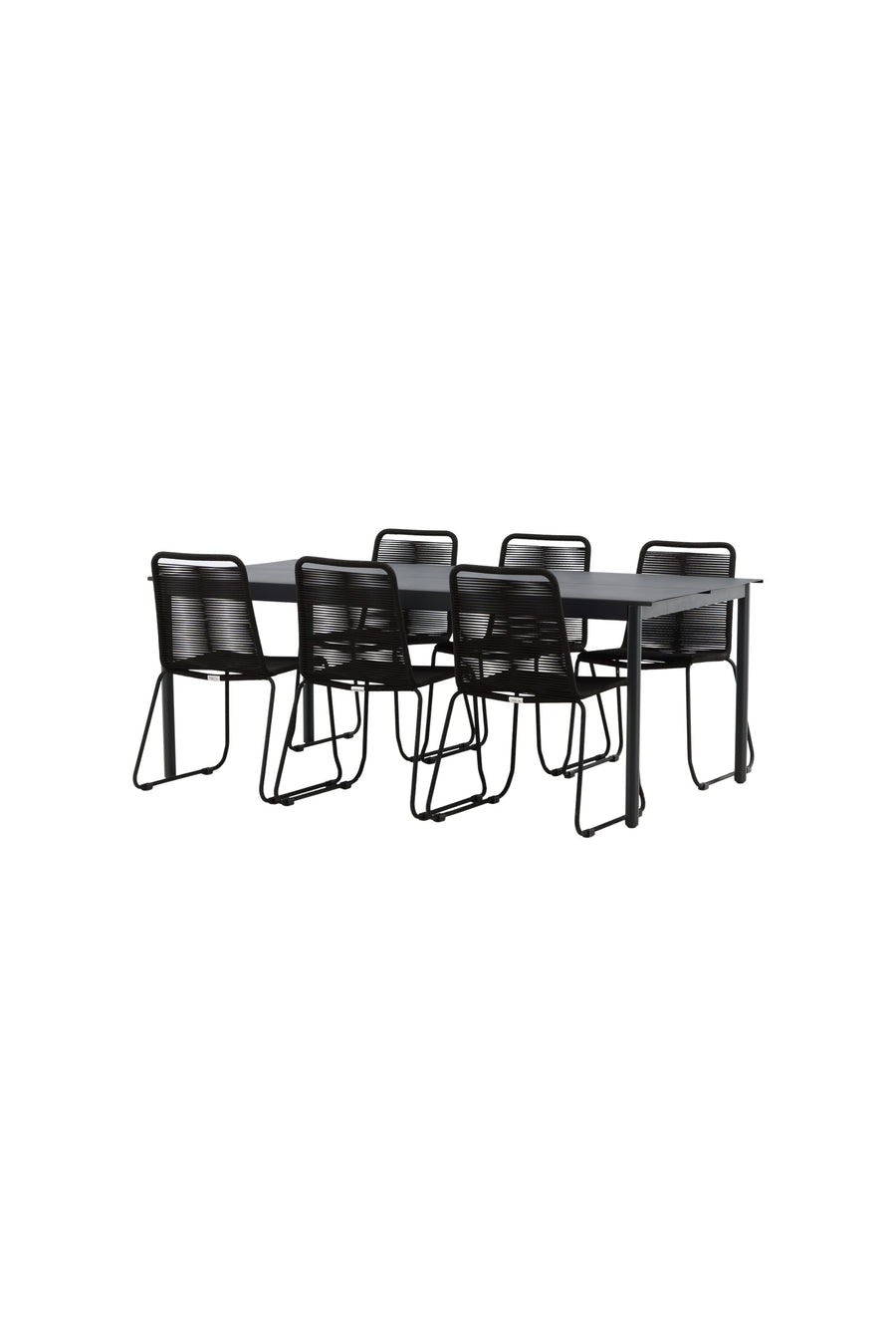 Eettafel Modena met de stoelen Lindos 