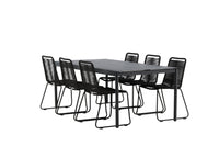 Eettafel Modena met de stoelen Lindos 