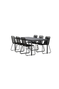 Eettafel Modena met de stoelen Lindos 