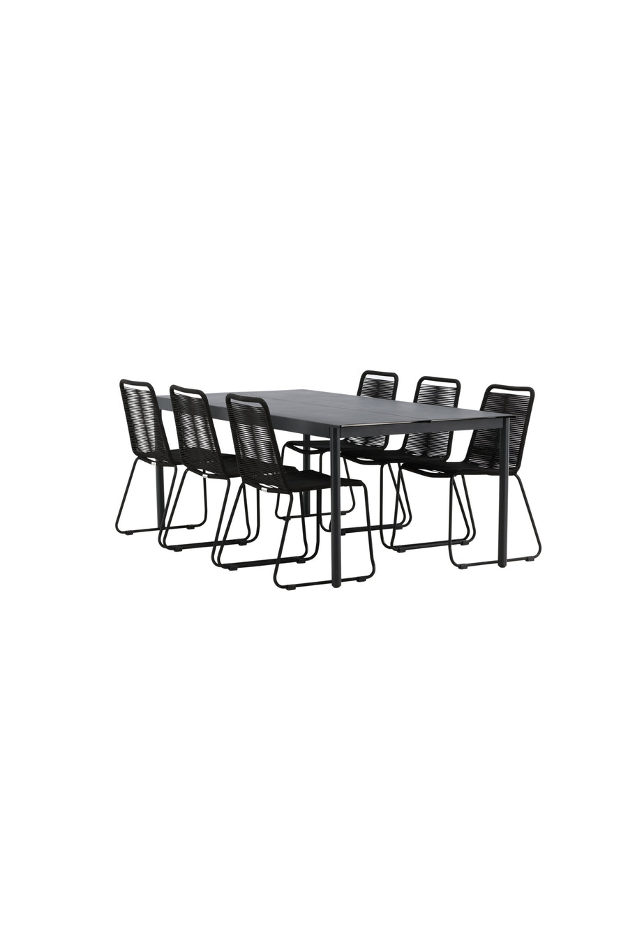 Eettafel Modena met de stoelen Lindos 