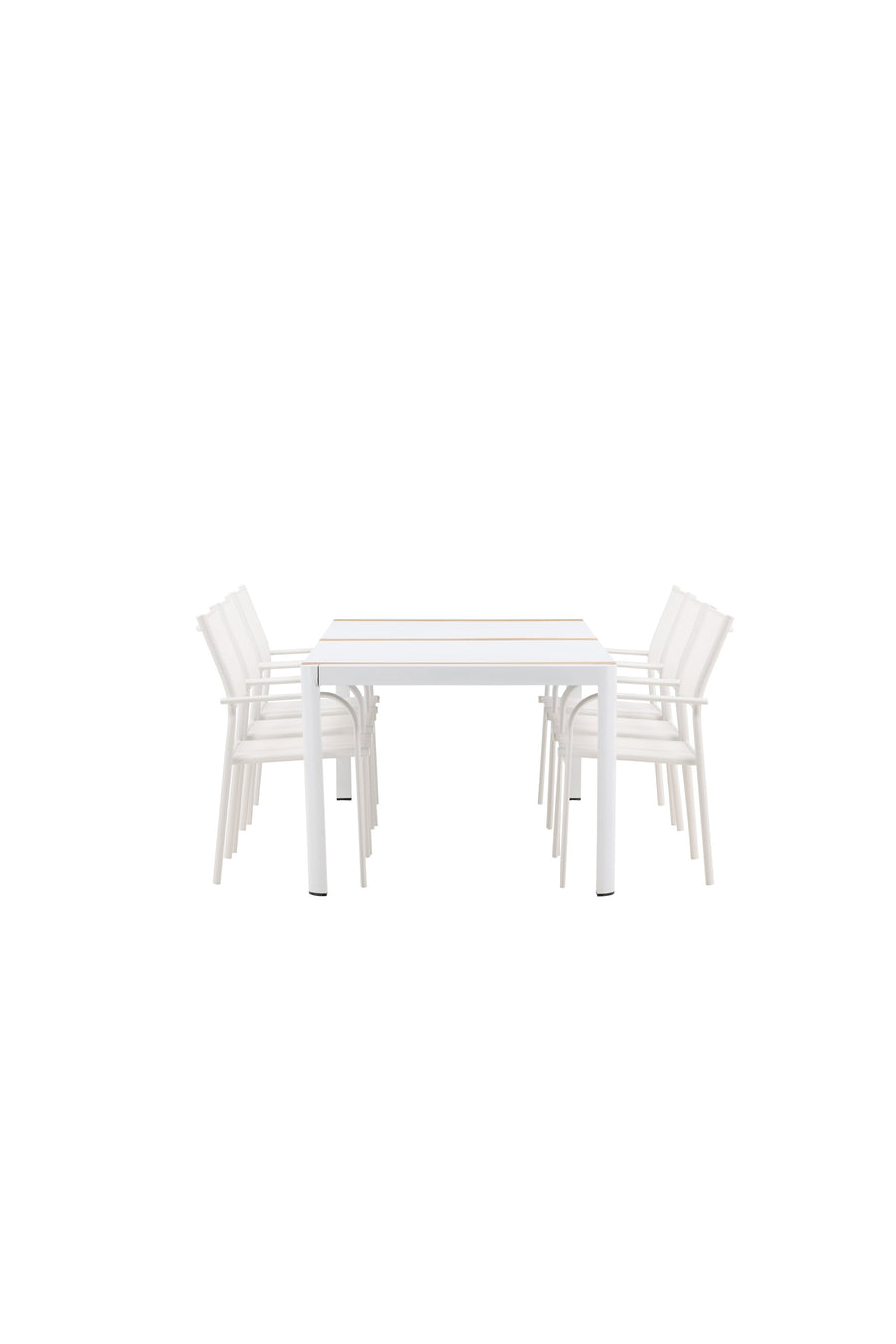 Eettafel Togo met de stoelen Santorini 