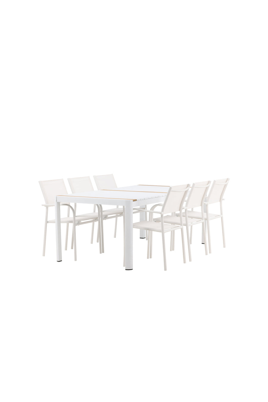 Eettafel Togo met de stoelen Santorini 