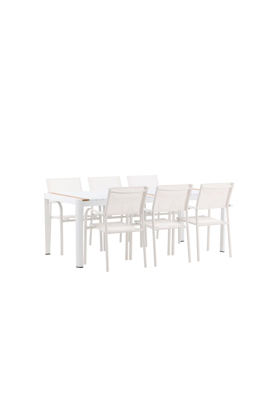 Eettafel Togo met de stoelen Santorini 