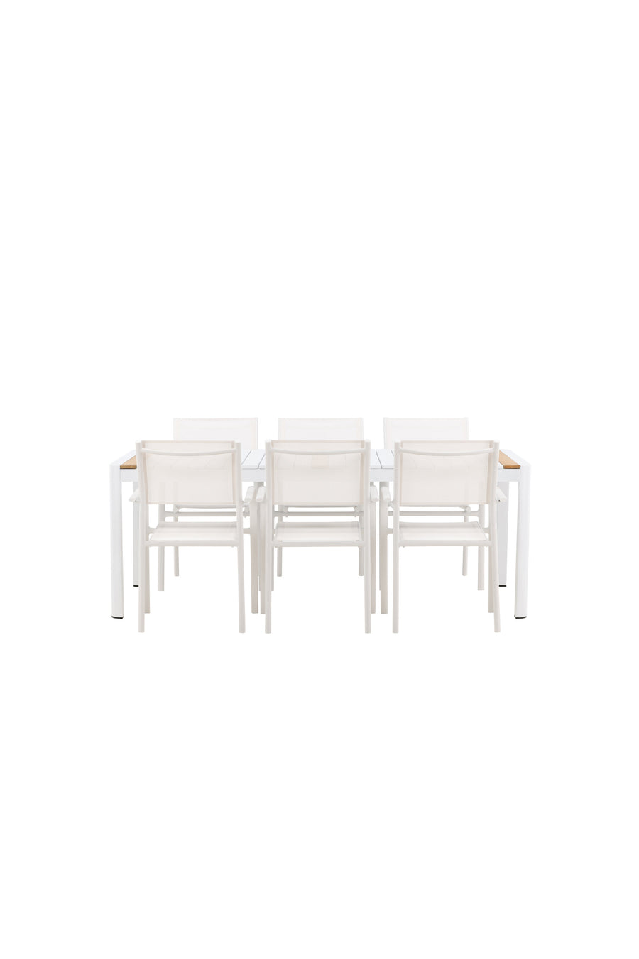 Eettafel Togo met de stoelen Santorini 