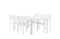 Eettafel Togo met de stoelen Santorini 