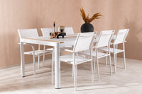 Eettafel Togo met de stoelen Santorini 