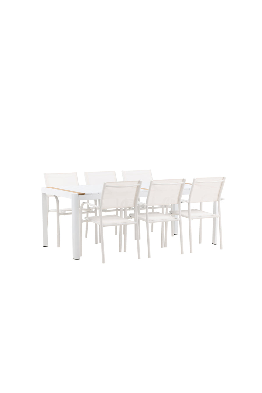 Eettafel Togo met de stoelen Santorini 