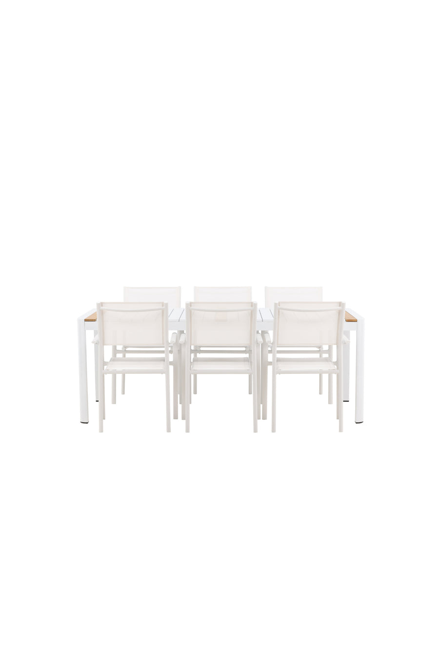 Eettafel Togo met de stoelen Santorini 