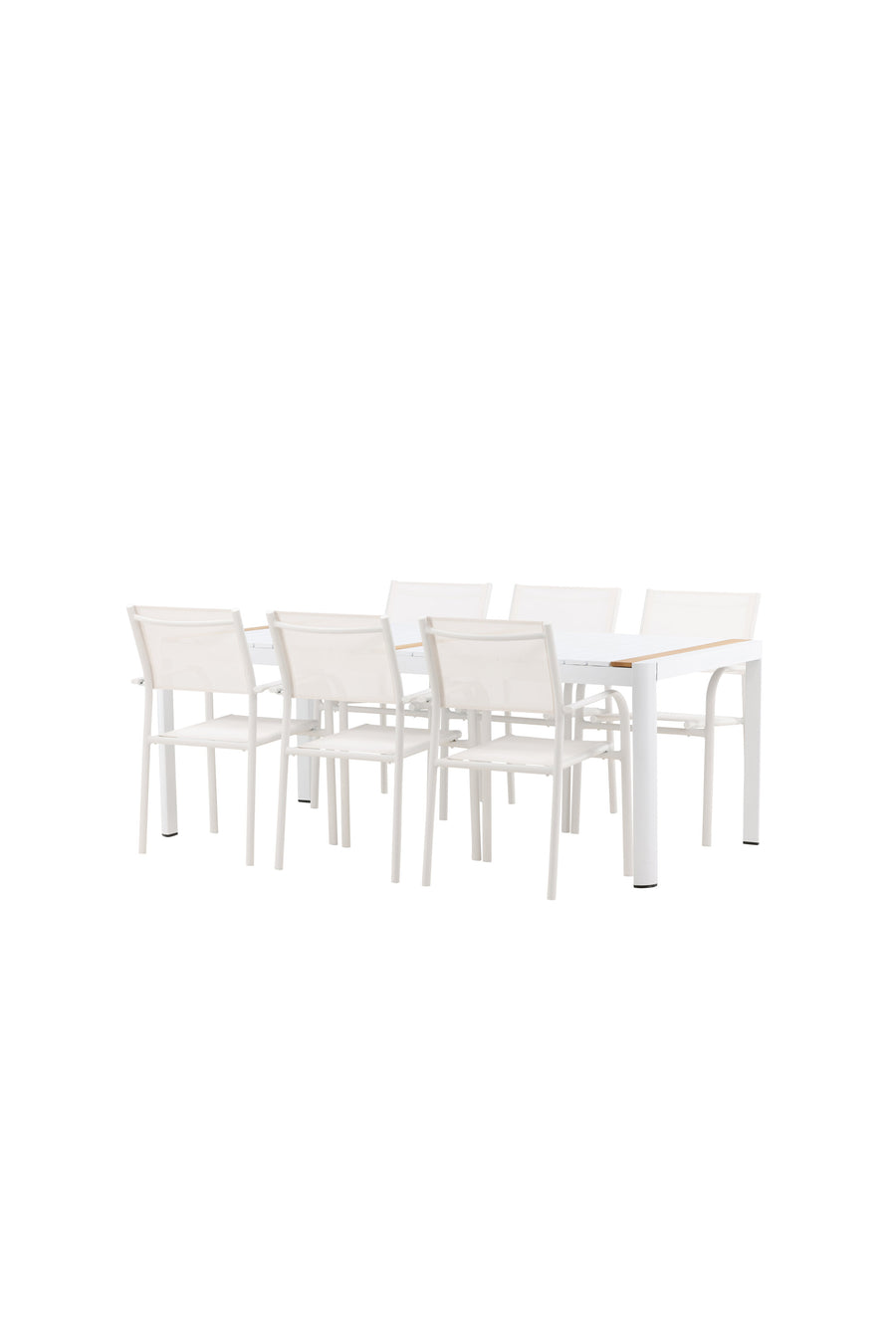 Eettafel Togo met de stoelen Santorini 