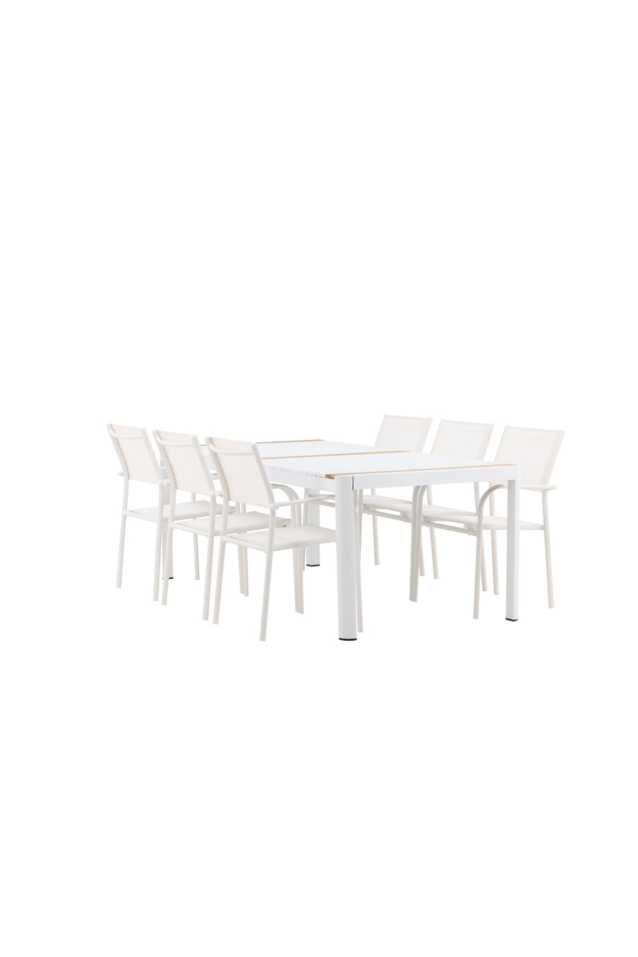 Eettafel Togo met de stoelen Santorini 