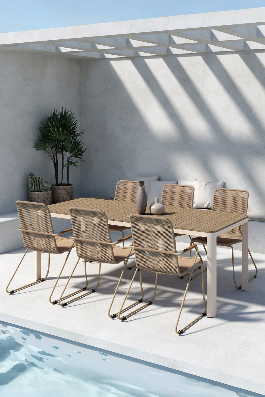 Etna eethoek met de stoelen Bois 