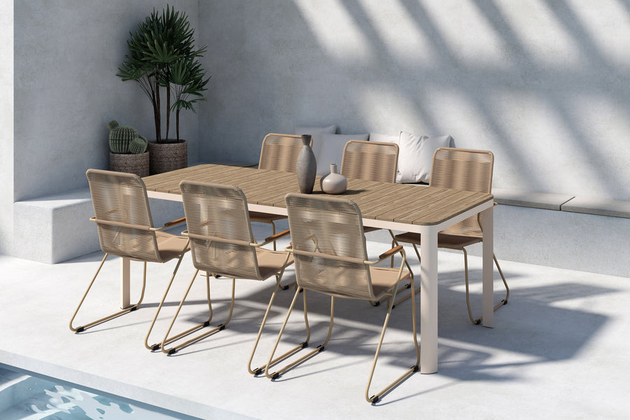 Etna eethoek met de stoelen Bois 