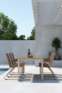 Etna eethoek met de stoelen Bois 