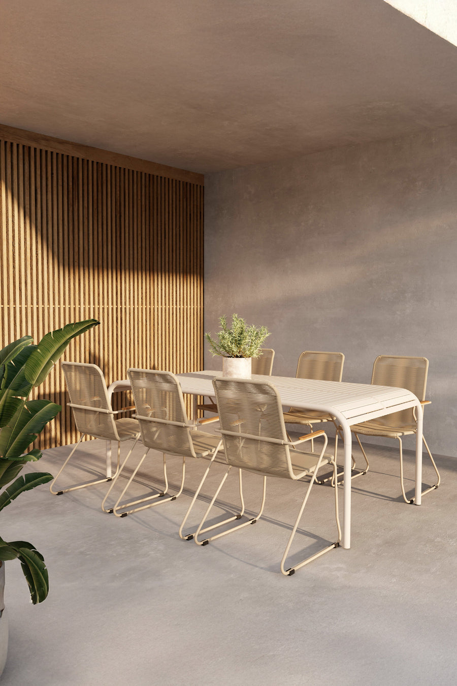 Borneo Eetgroep met de stoelen Bois 