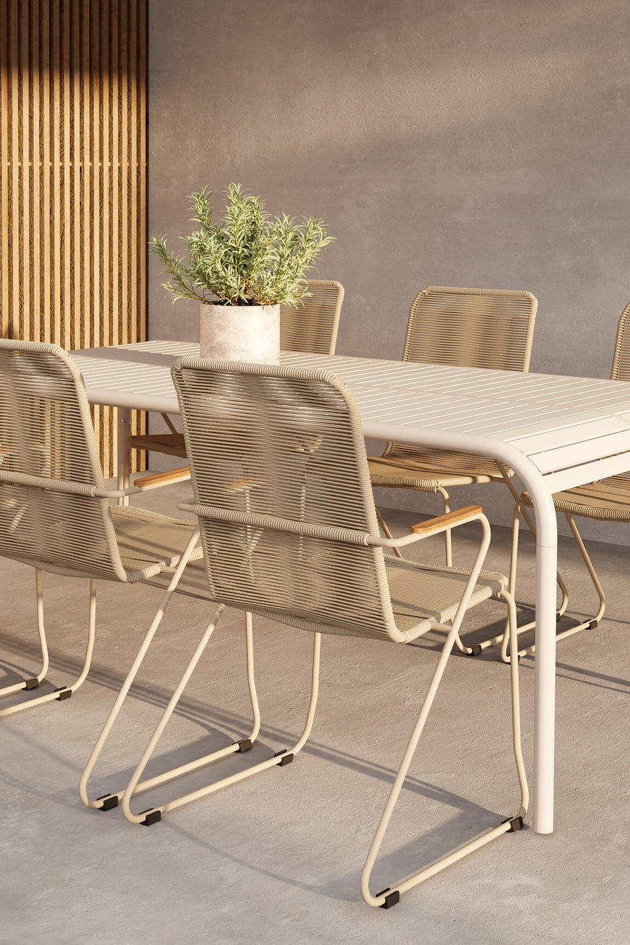 Borneo Eetgroep met de stoelen Bois 