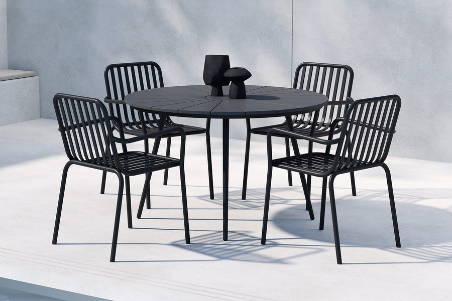 San Vito eethoek met de stoelen Peking 