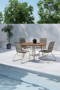 San Vito eethoek met de Bois stoelen 