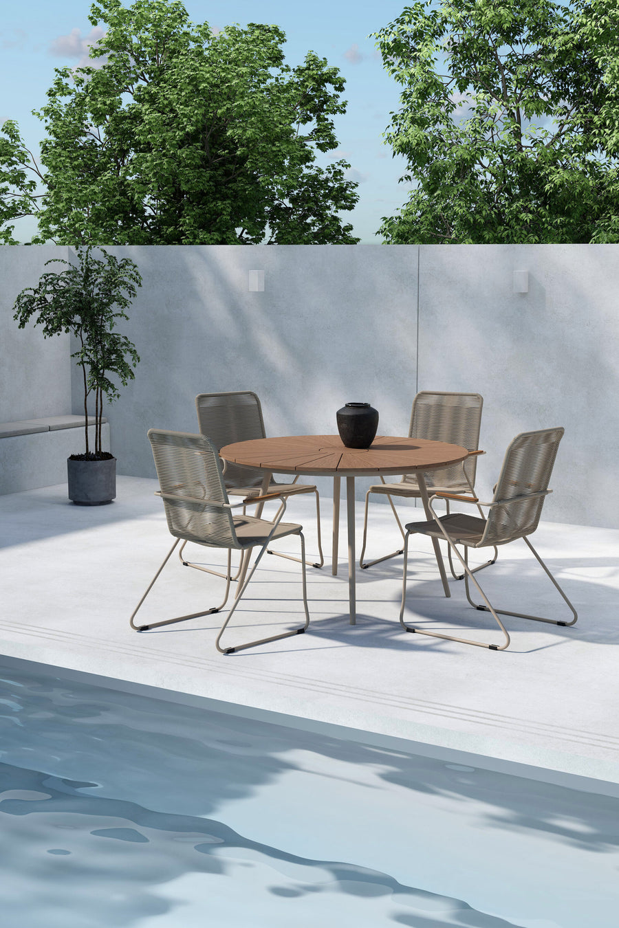 San Vito eethoek met de Bois stoelen 