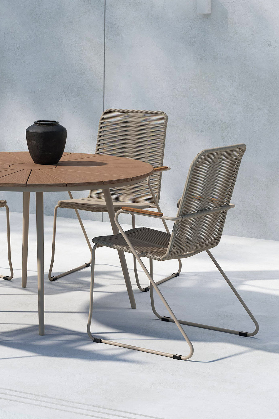 San Vito eethoek met de Bois stoelen 