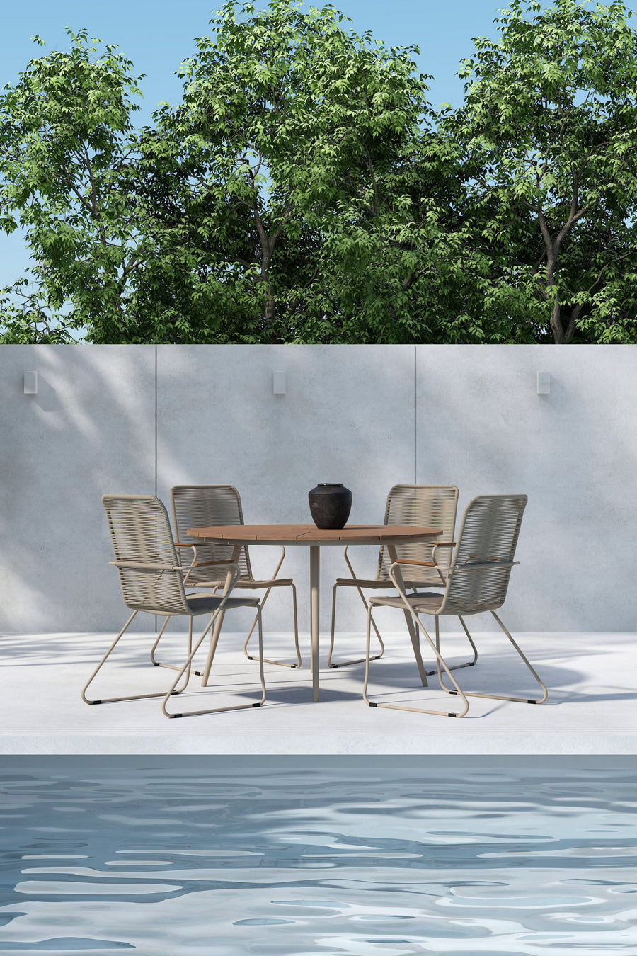 San Vito eethoek met de Bois stoelen 