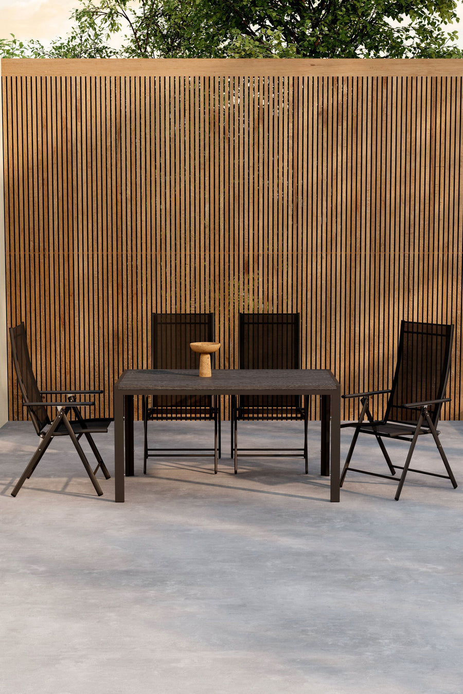 Mirko eettafelset met de Levanzo stoelen 