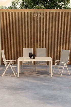 Mirko eettafelset met de Levanzo stoelen 