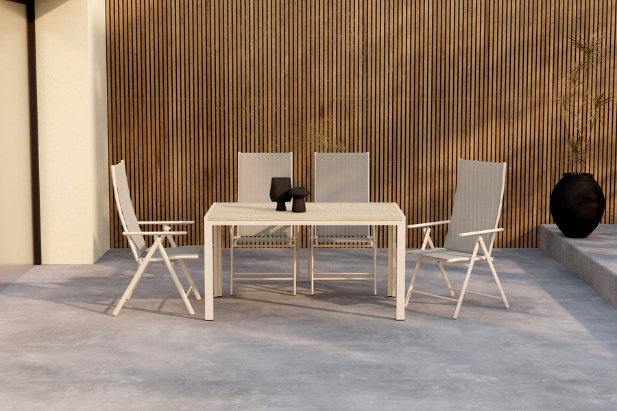 Mirko eettafelset met de Levanzo stoelen 