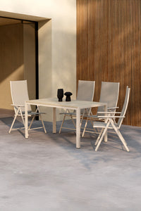 Mirko eettafelset met de Levanzo stoelen 