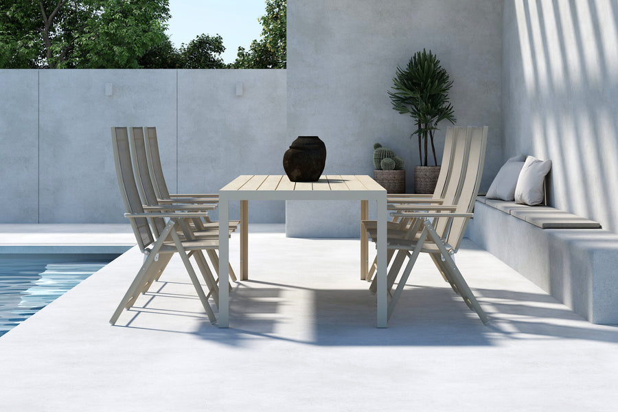 Mirko eettafelset met de Levanzo stoelen 