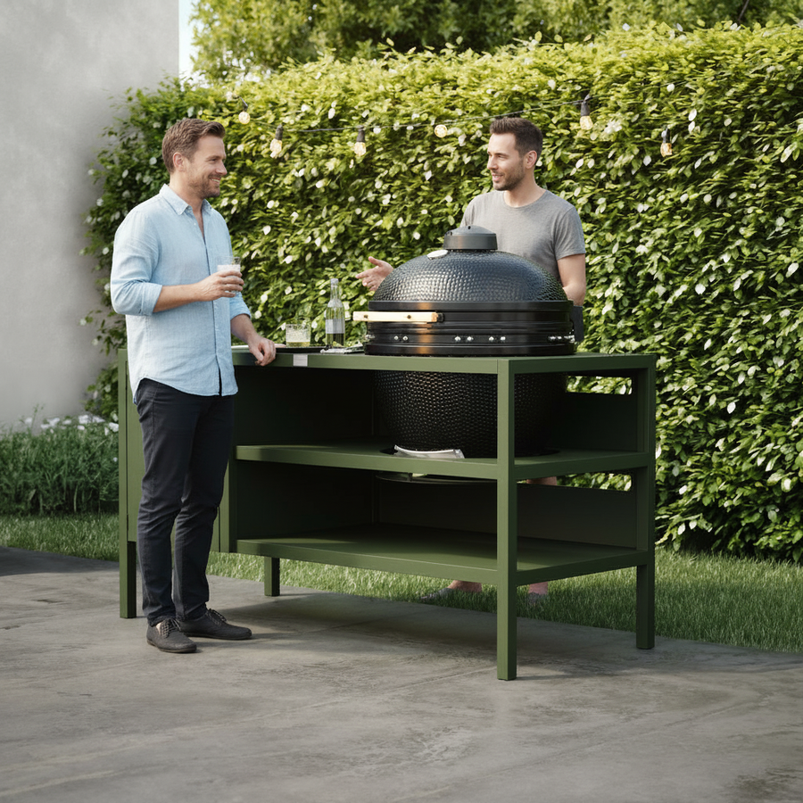 UMAMI Buitenkeuken Module 3 voor kamado + Kamado BONO Limited, groen / zwart