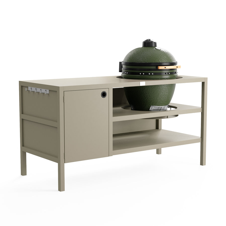 UMAMI Buitenkeuken Module 3 voor kamado + Kamado SUMO Midi, beige / groen