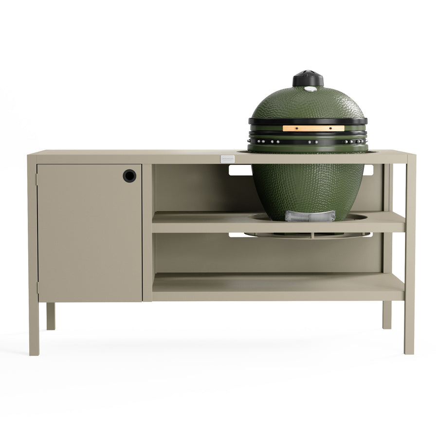 UMAMI Buitenkeuken Module 3 voor kamado + Kamado SUMO Midi, beige / groen