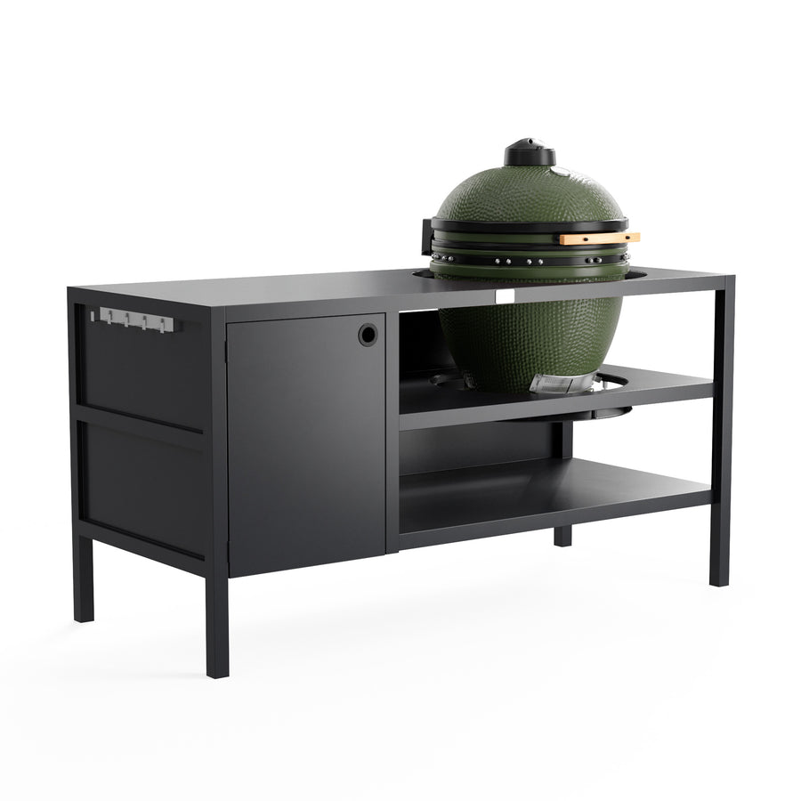 UMAMI Buitenkeuken Module 3 voor kamado + Kamado SUMO Midi, zwart / groen