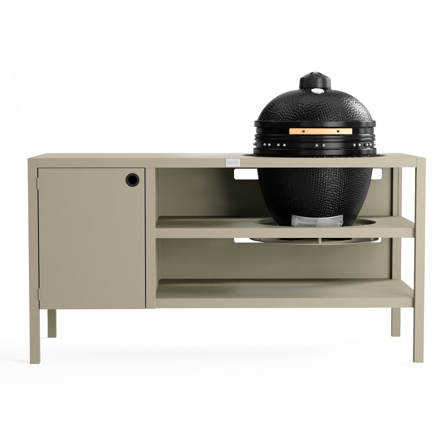 UMAMI Buitenkeuken Module 3 voor kamado + Kamado SUMO Midi, beige / zwart