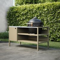 UMAMI Buitenkeuken Module 3 voor kamado + Kamado BONO Limited, beige / roestvrij staal / zwart