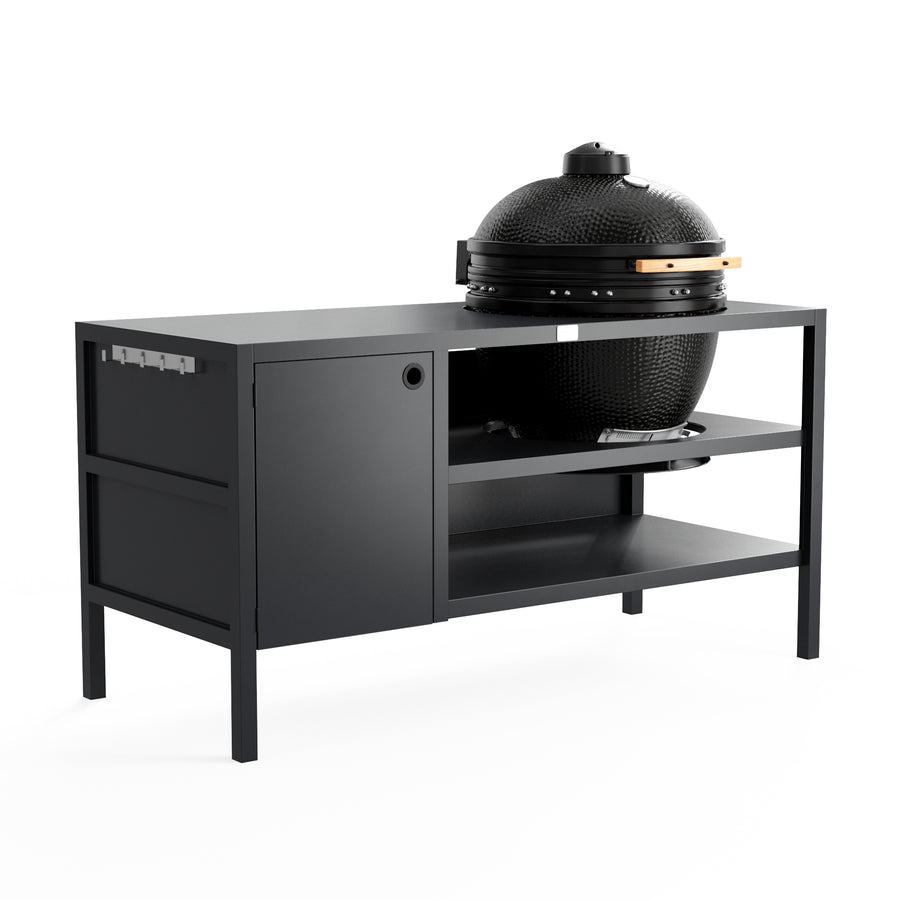 UMAMI Buitenkeuken Modul 3 voor kamado + Kamado BONO Limited, zwart