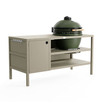 UMAMI Buitenkeuken Module 3 voor kamado + Kamado SUMO Maxi, beige / groen