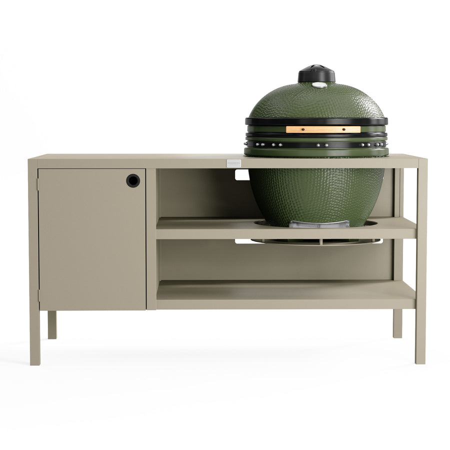 UMAMI Utekök Modul 3 för kamado + Kamado SUMO Maxi, beige / grön